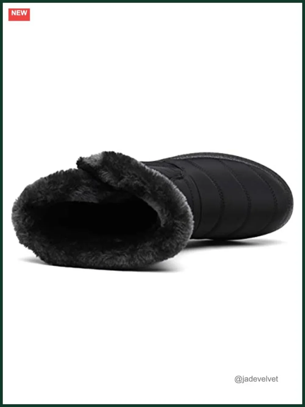 Women's Waterproof Snow Boots with Faux Fur Lining Non-Slip Winter Bootie